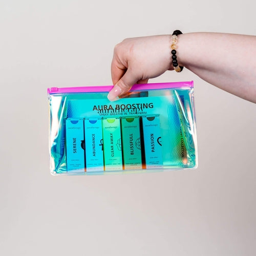 Aura Spray Discovery Kit – Mini Mood Boost Bar with Five Signature Blends