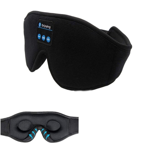 Wireless Stereo Sleep Eye Mask – Bluetooth 5.0 Blackout Mask with Call Function
