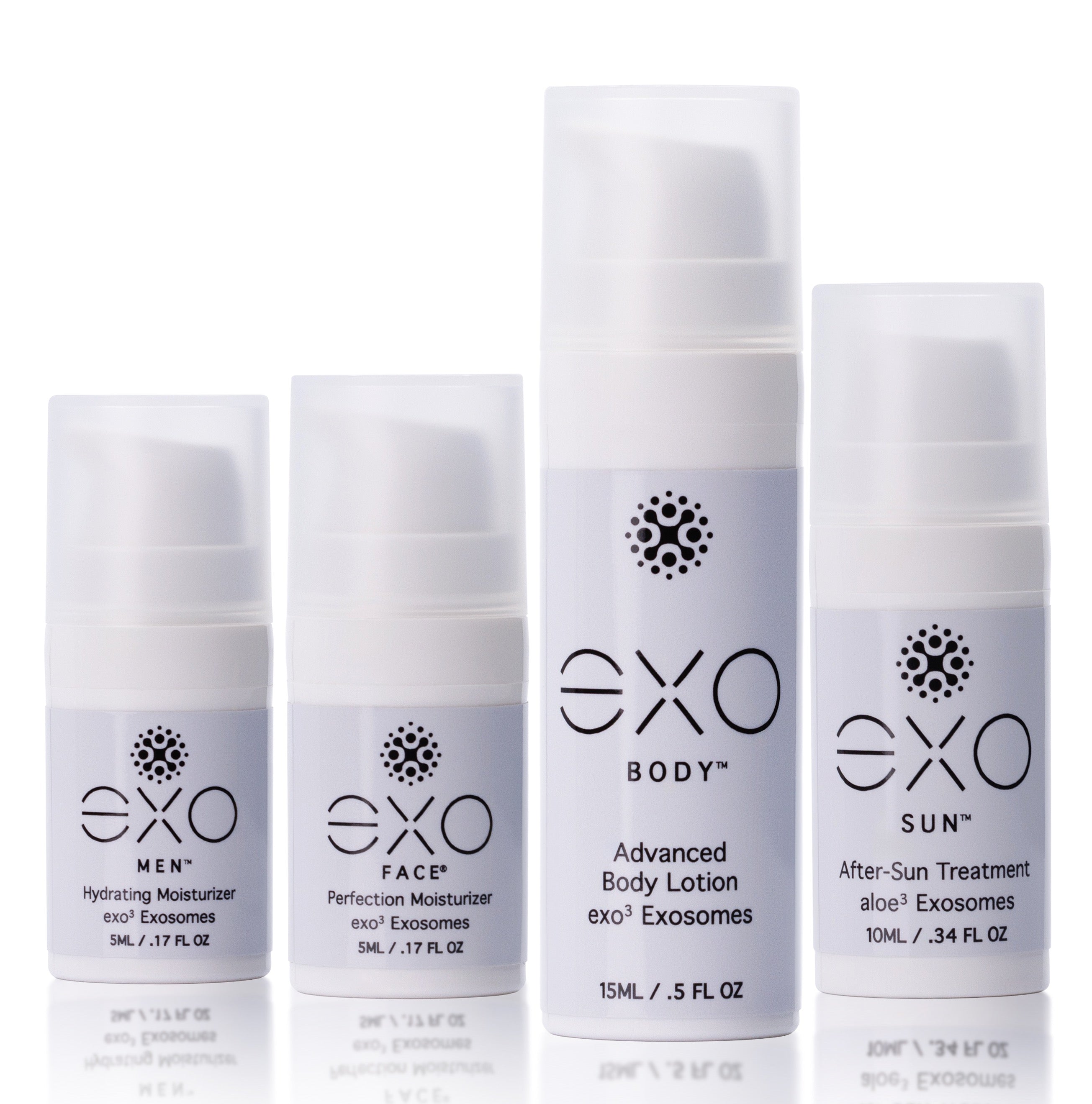 EXO Travel Essentials Mix | 4-Piece Skincare Discovery Set | 3ozs