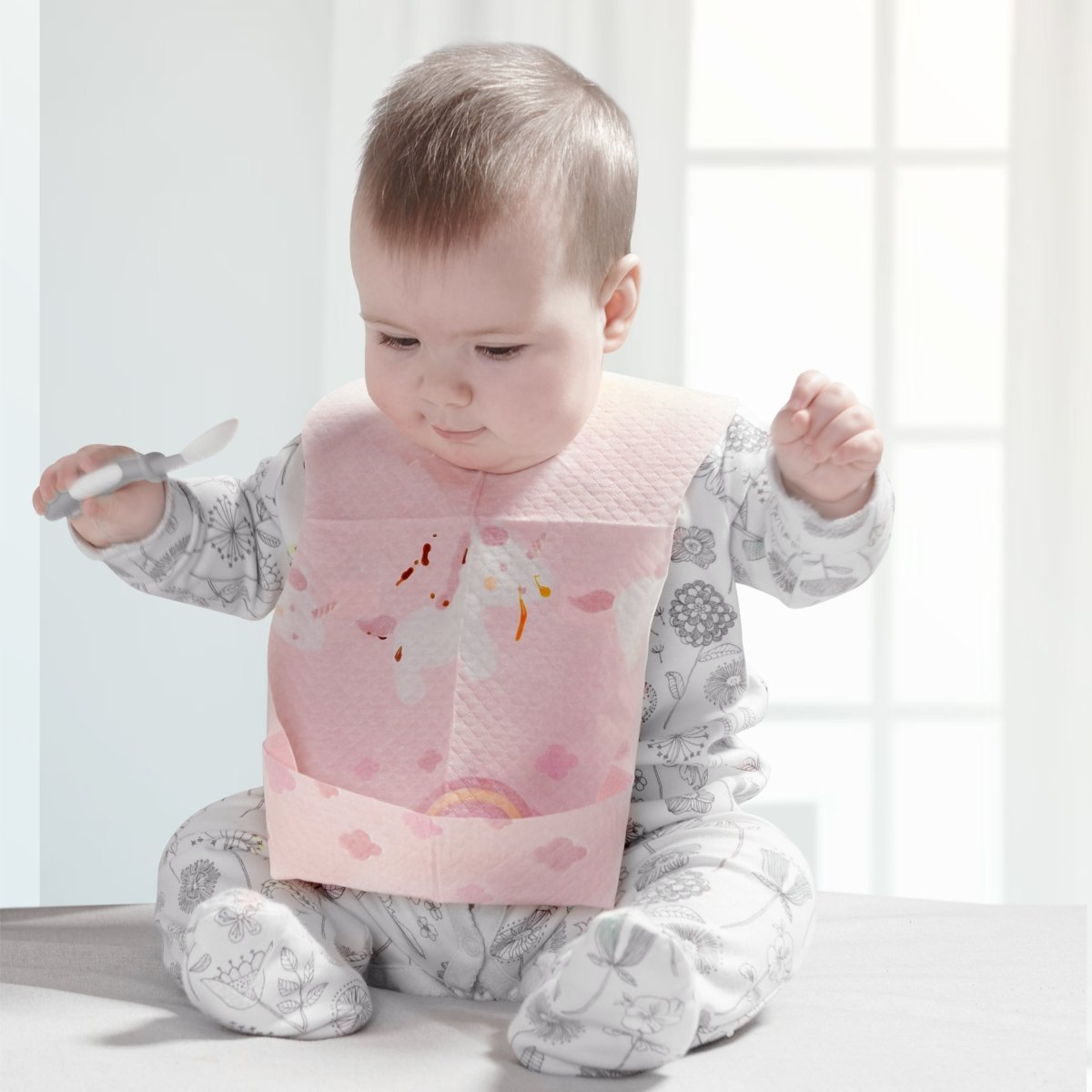 20 Pcs Disposable Baby Bibs - 3ozs