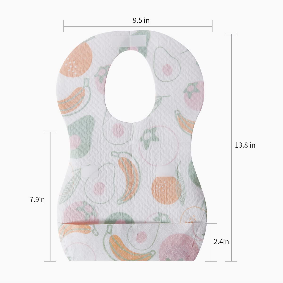20 Pcs Disposable Baby Bibs - 3ozs