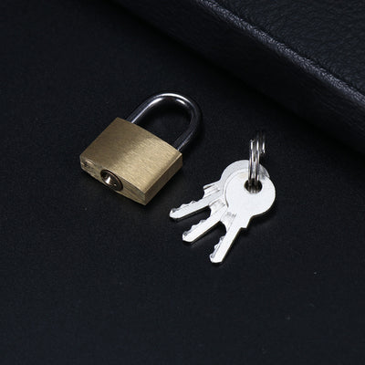 20mm Mini Copper Padlock + Key Set