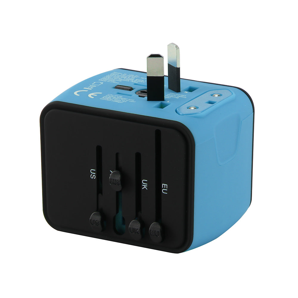 Universal Travel Adapter – 4 USB Ports, All-in-One Design