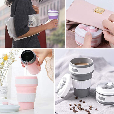 Silicone Collapsible Travel Cups – 2 Pack