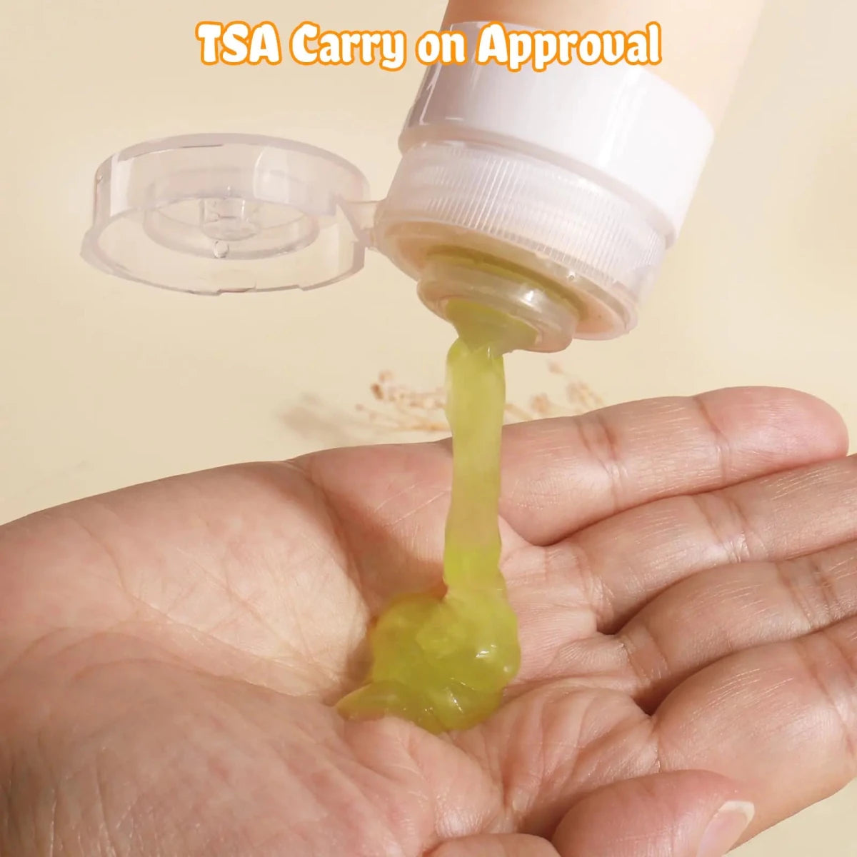 3oz Silicone Travel Bottles (4 - Pack) — Apricot - 3ozs