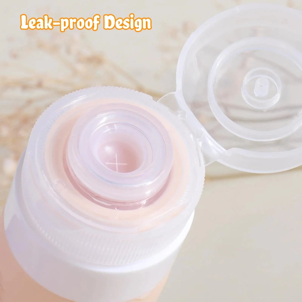 3oz Silicone Travel Bottles (4 - Pack) — Apricot - 3ozs