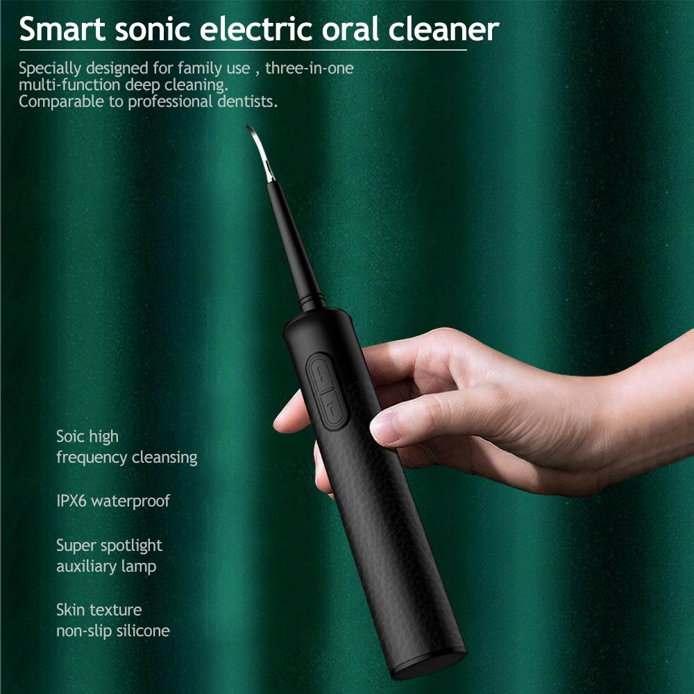 3-in-1 Dental Scaler – Ultrasonic Tooth Calculus Remover with Replaceable Heads