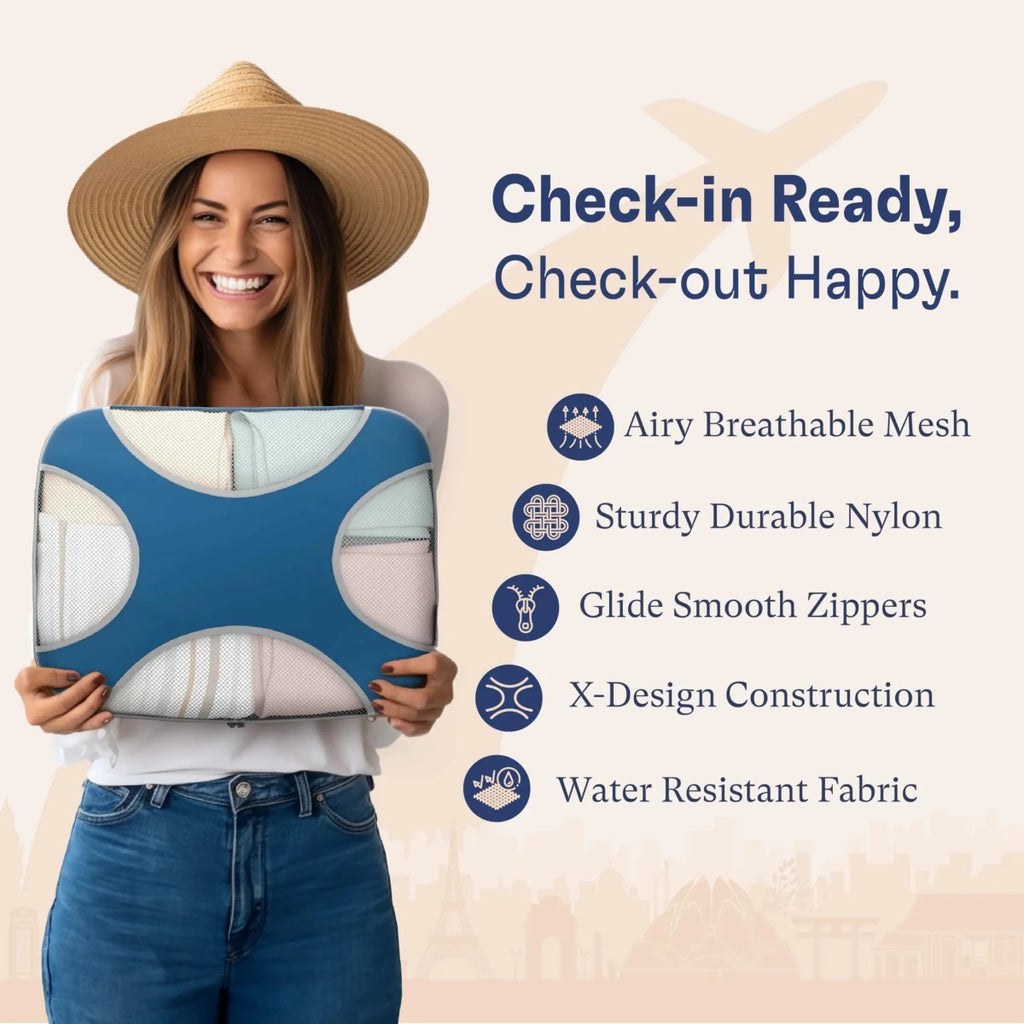 5 - Piece Professional Packing Cube & Laundry Set - 3ozs