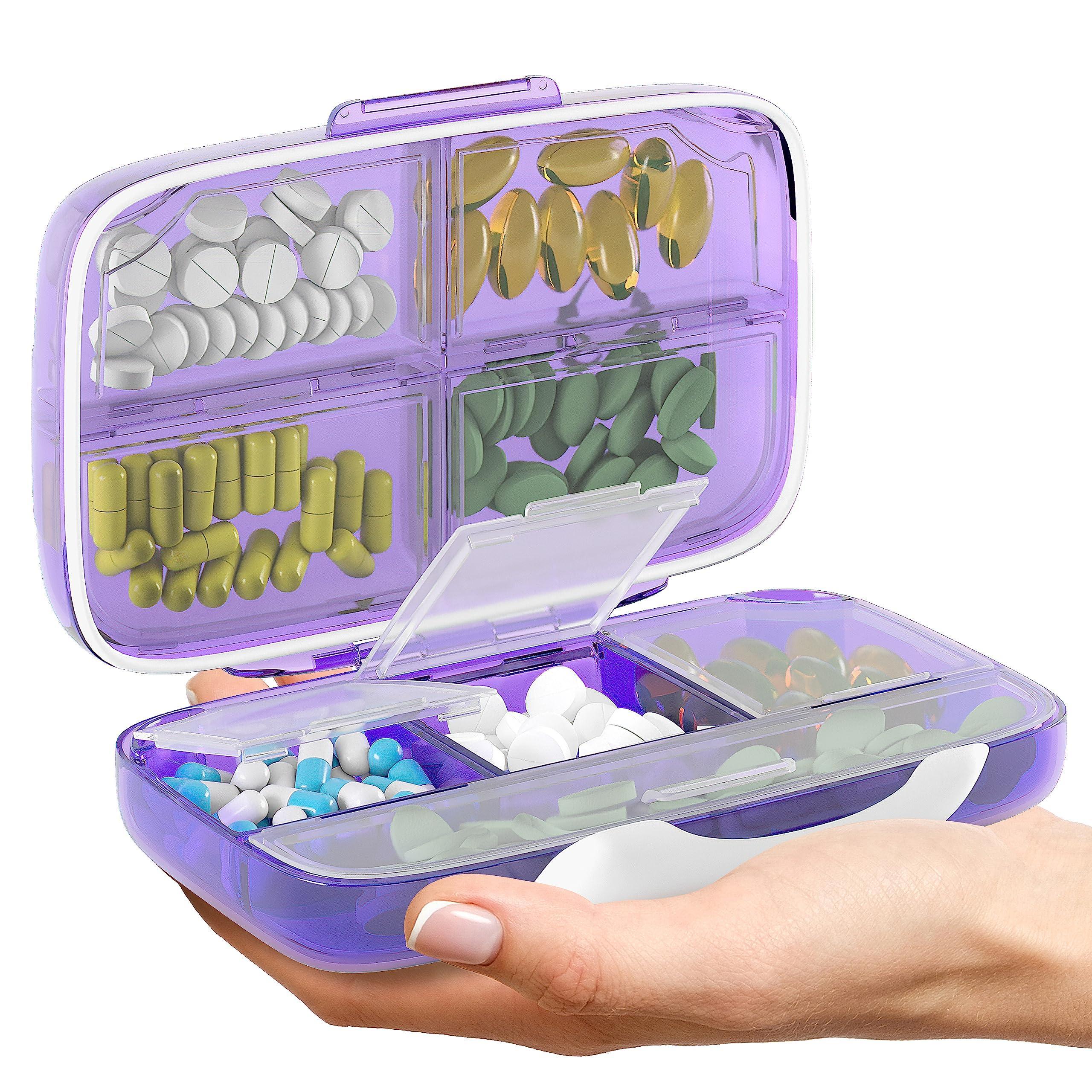 Airtight Pill Organizer – Large Damp-Proof Travel Dispenser
