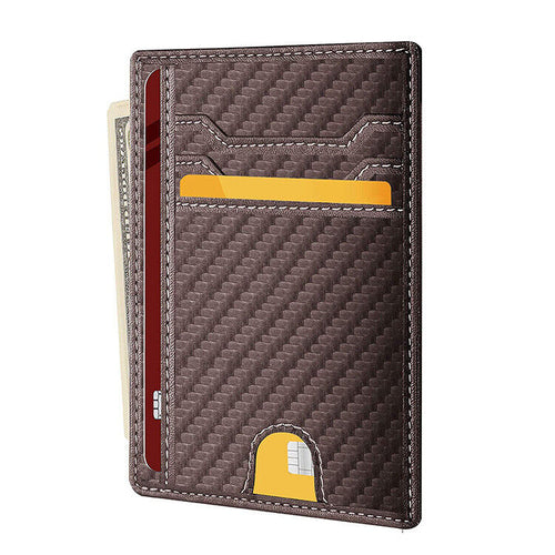 RFID Slim Leather Wallet