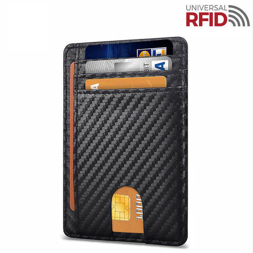 RFID Slim Leather Wallet