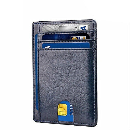 RFID Slim Leather Wallet