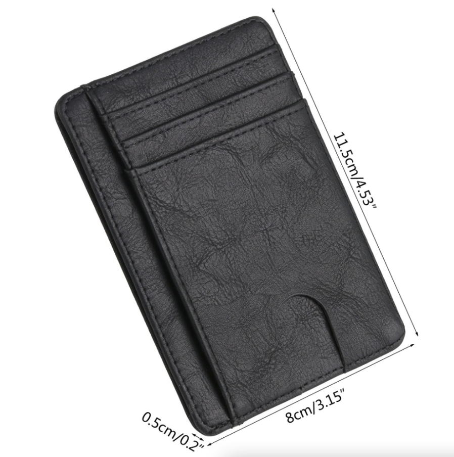 RFID Slim Leather Wallet