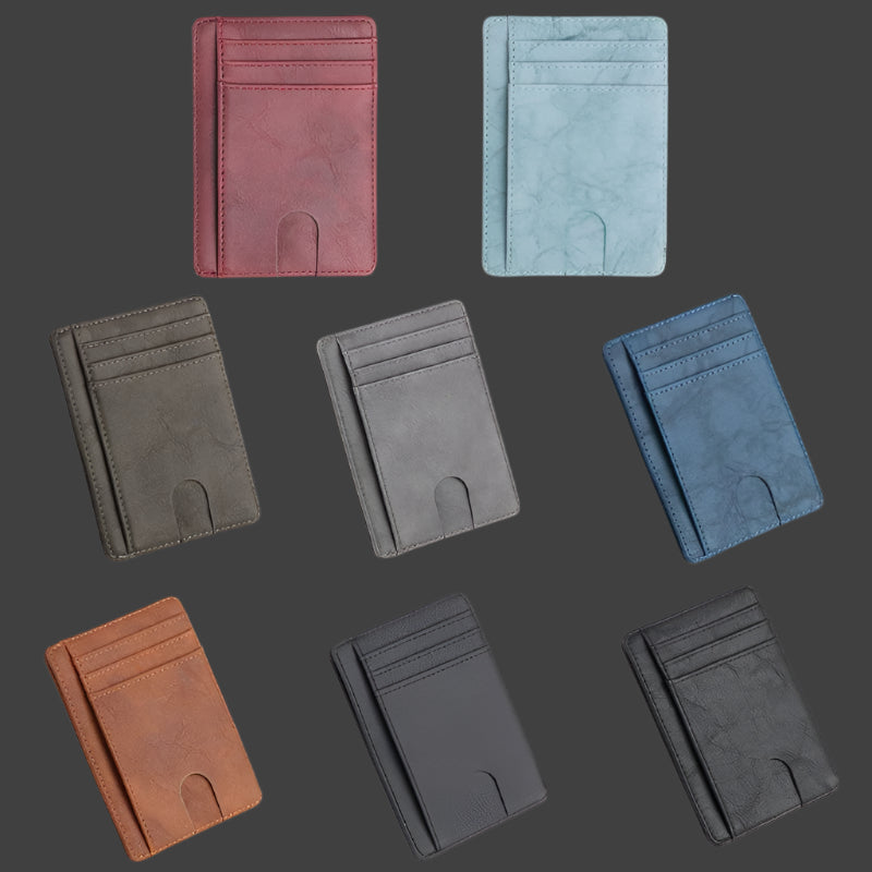 RFID Slim Leather Wallet