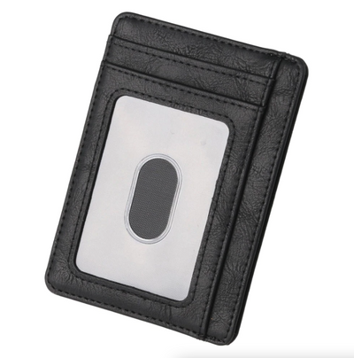 RFID Slim Leather Wallet