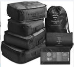 8-Piece Luggage Organizer & Packing Cube Set for travel size essentials