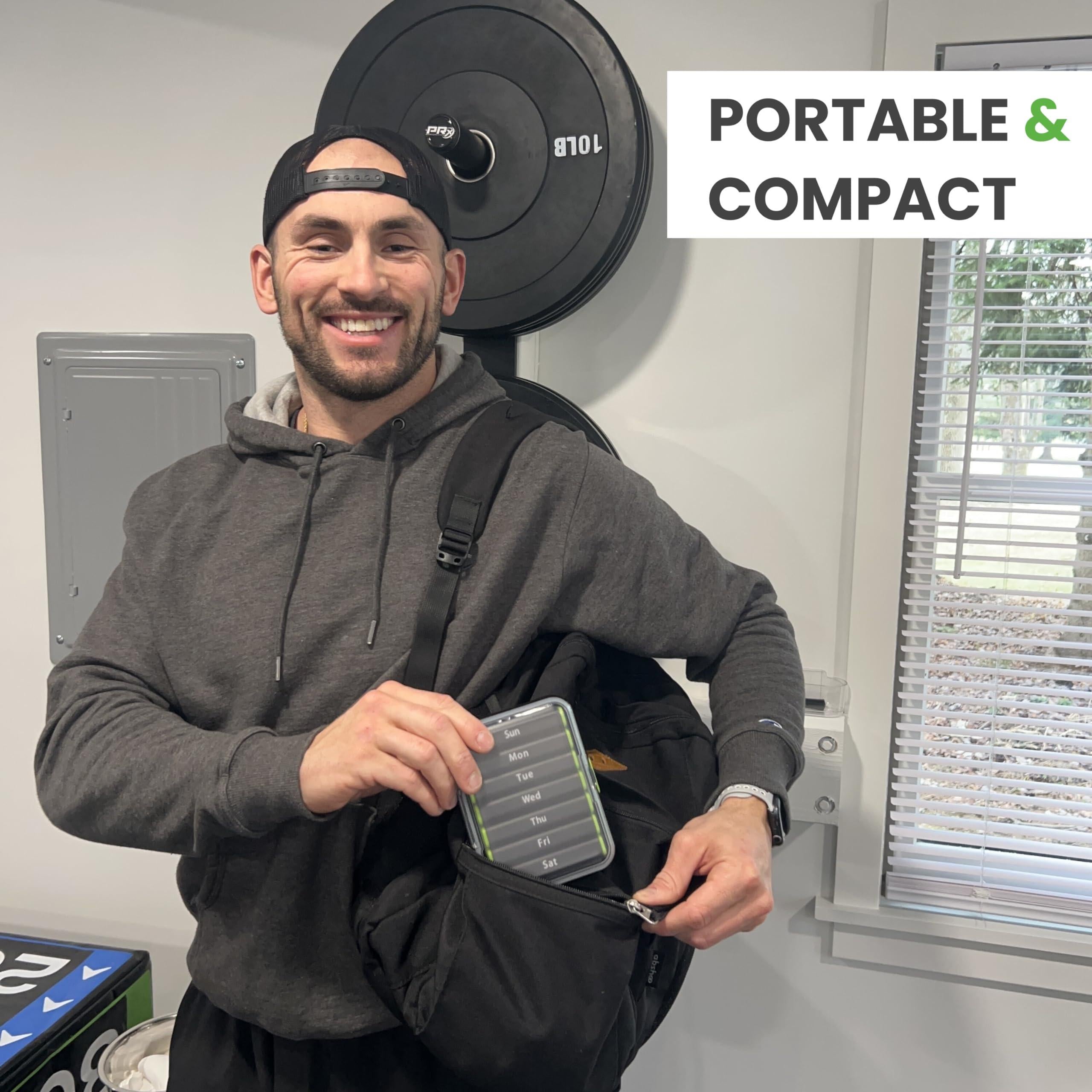 Weekly Pill Organizer – AM/PM 7-Day Detachable Travel Case