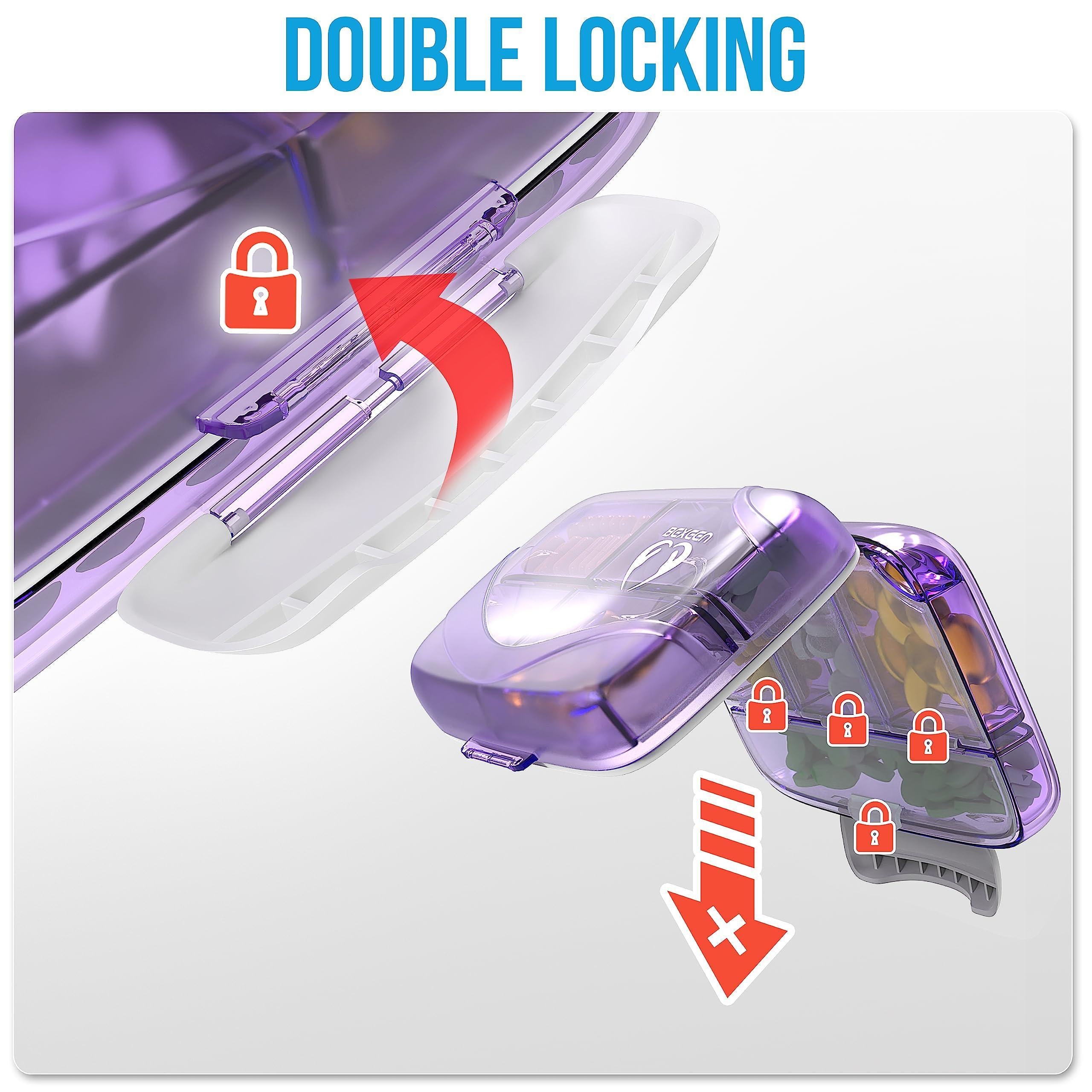 Airtight Pill Organizer – Large Damp-Proof Travel Dispenser