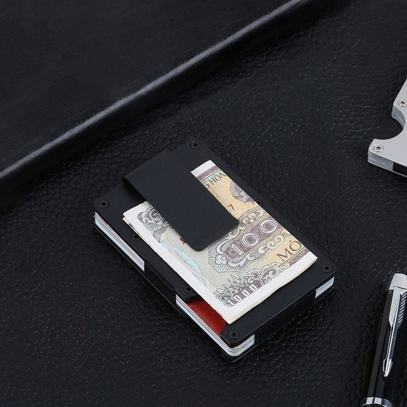 Aluminum RFID Card Holder + Money Clip