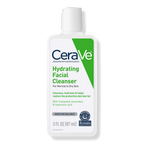 CeraVe Hydrating Facial Cleanser bottle on a transparent background