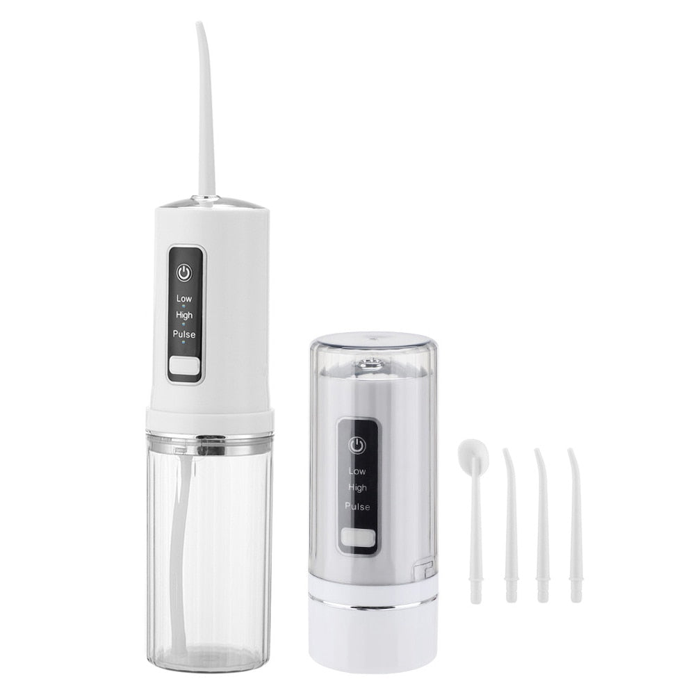 Electric Oral Irrigator – Foldable USB Water Jet Flosser with 3 Modes