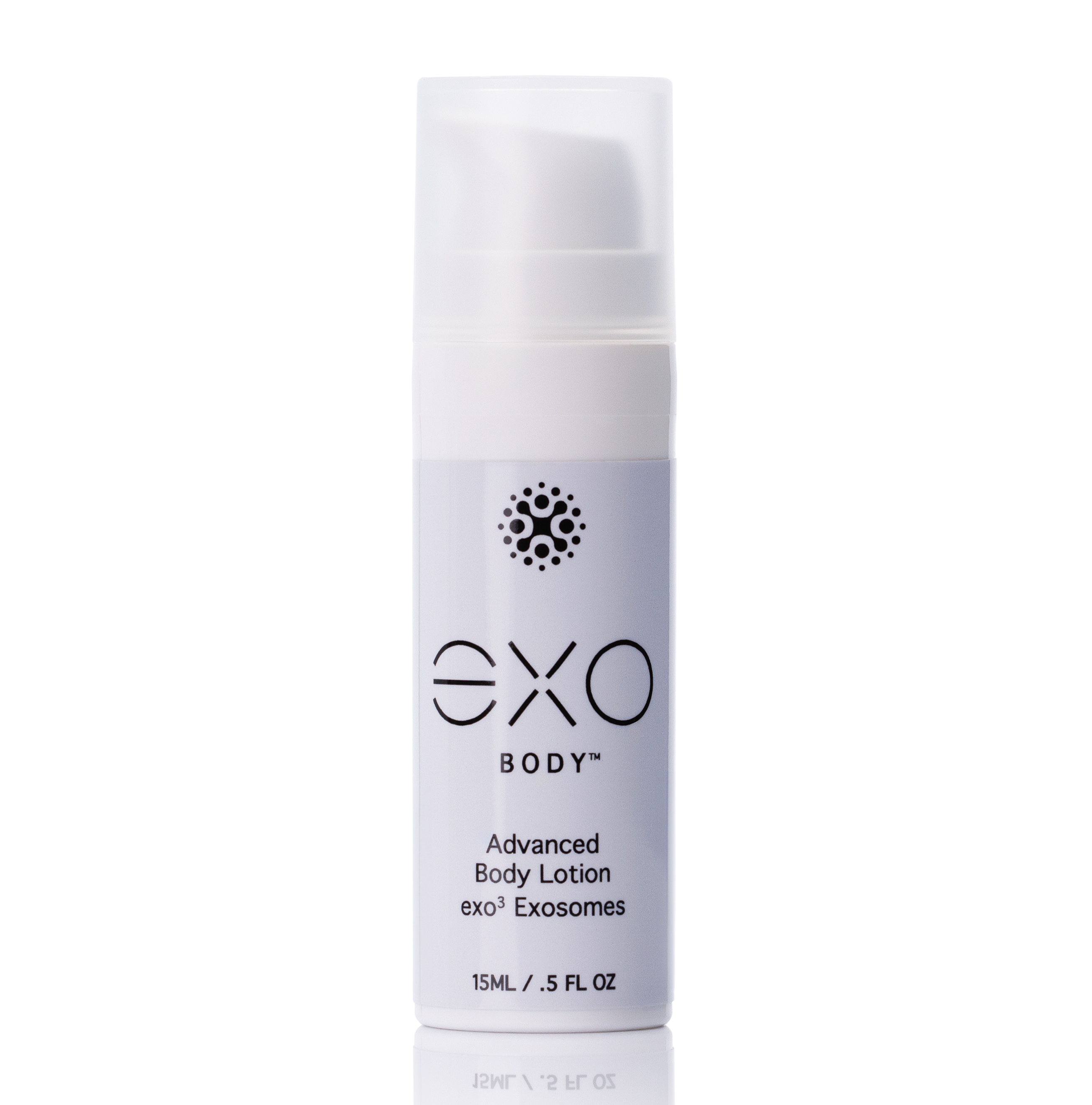 EXO Body Advanced Body Lotion bottle on a white background