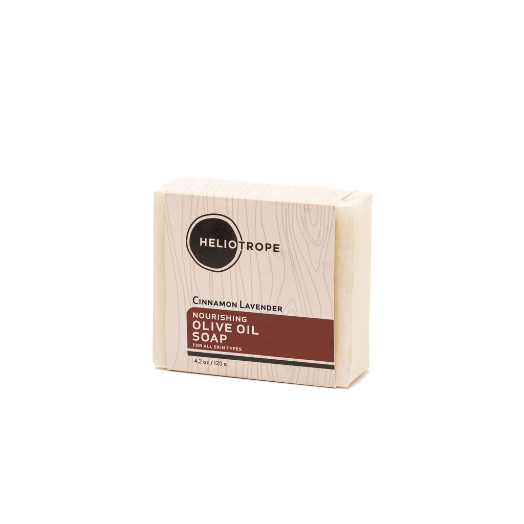 Heliotrope Nourishing Olive Oil Soap for travel skincare kit
