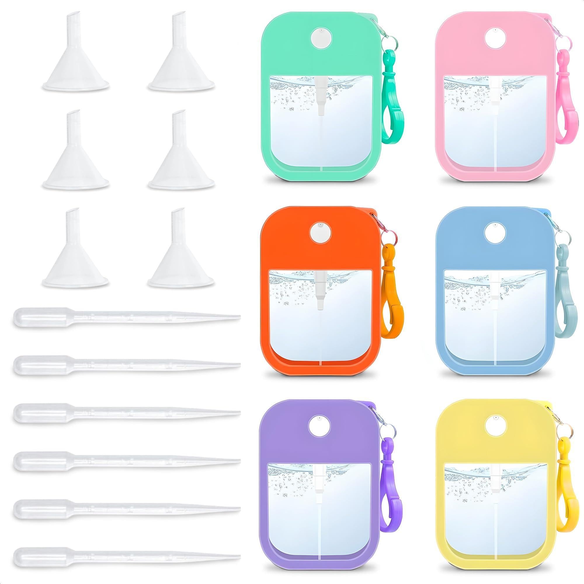 Mini Refillable Perfume Spray Bottles – 6pc Travel Set