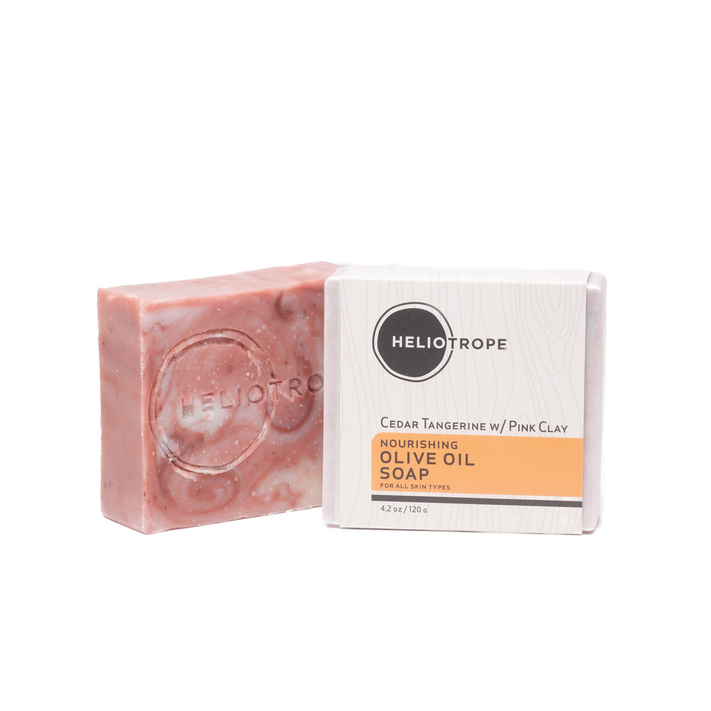 Heliotrope Nourishing Olive Oil Soap for travel size essentials