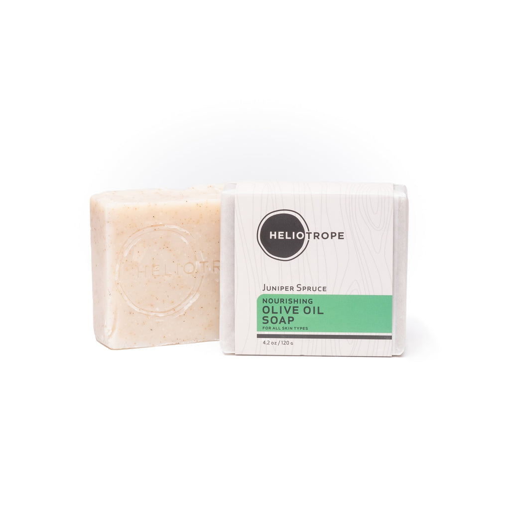 Heliotrope Nourishing Olive Oil Soap for travel size essentials