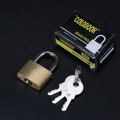 20mm Mini Copper Padlock + Key Set