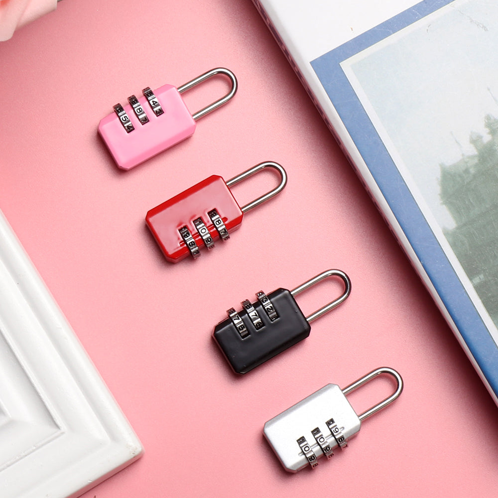 Resettable Dial Password Lock – Zinc Alloy Suitcase & Bag Security