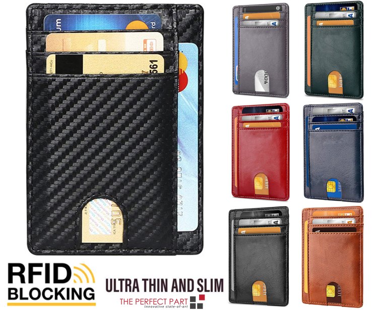 RFID Slim Leather Wallet