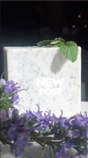 Exfoliating Bath Bar – Goat’s Milk Soap with Crushed Grapeseed (6 oz)