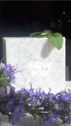 Exfoliating Bath Bar – Goat’s Milk Soap w/ Grapeseed (6 oz) with mint
