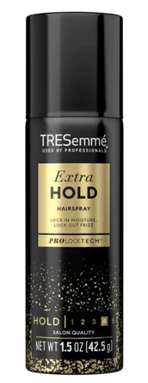 TRESemmé Extra Hold hairspray bottle on a white background.