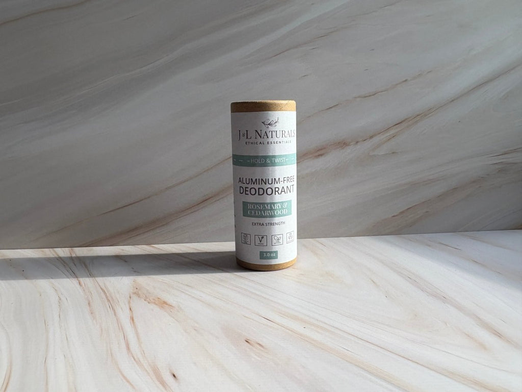 Aluminum-Free Deodorant by J&L Naturals – Plant-Powered Odor Control (3 oz) for travel size essentials