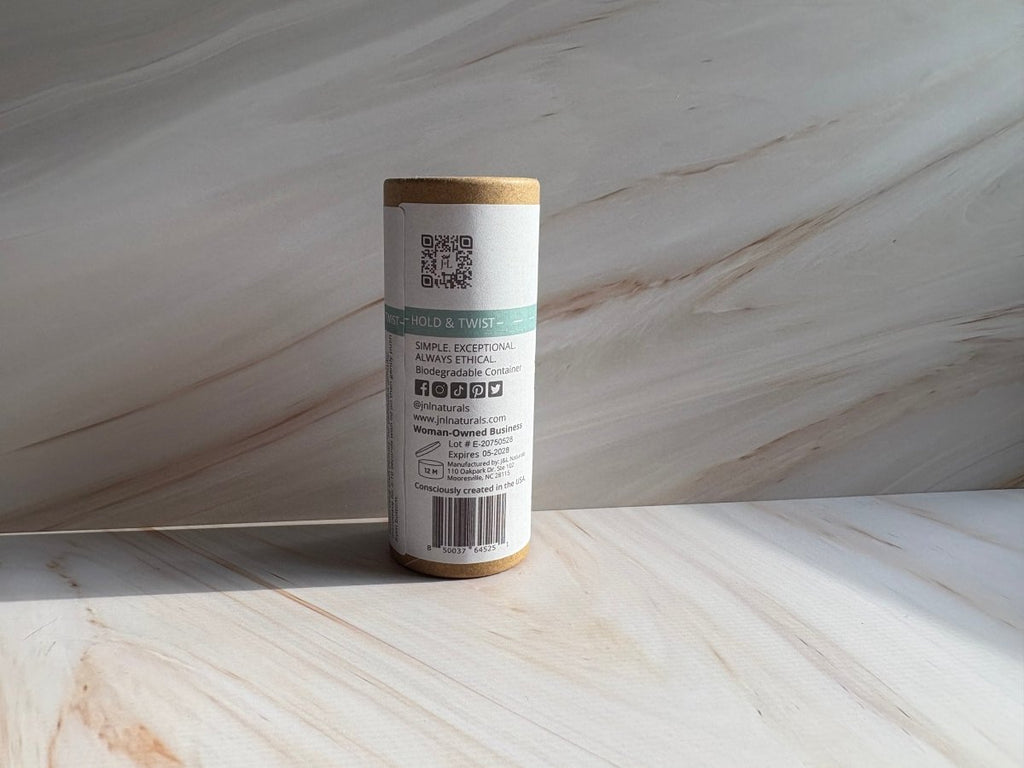 Aluminum-Free Deodorant by J&L Naturals – Plant-Powered Odor Control (3 oz) in eco-friendly packaging.