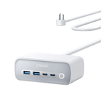 Anker USB hub with multiple ports on a white background