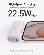 Anker Nano Power Bank (22.5W, Built-In USB-C) high-speed charging