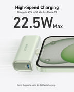 Anker Nano Power Bank (22.5W, Built-In USB-C) high-speed charging