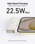 Anker Nano Power Bank (22.5W, Built-In USB-C) for travel size essentials