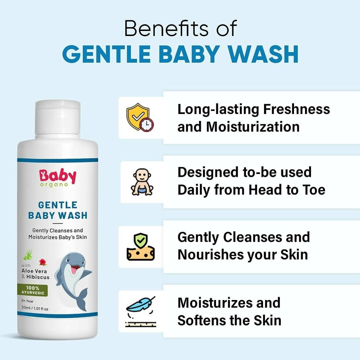 Babyorgano Easy Go Baby Travel Kit - 3ozs