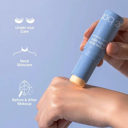 be bare Aqua Multi Balm Stick – On-the-Go Hydration for travel size essentials.