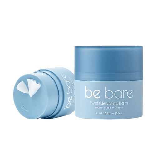 be bare Twist Cleansing Balm – Nourishing Makeup Remover (50mL) for travel size essentials and TSA approved toiletries.