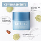 be bare Twist Cleansing Balm – Nourishing Makeup Remover (50mL) key ingredients including shea butter and sweet almond oil.