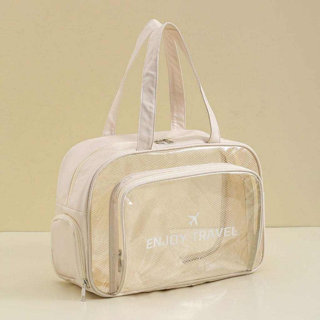 The Shoreline Transparent Wet/Dry Bag for travel essentials