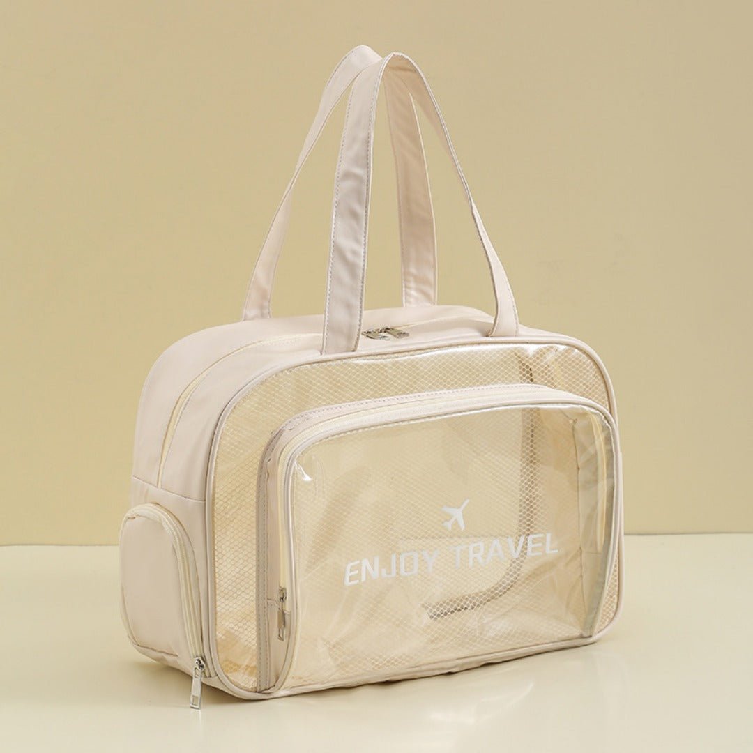 The Shoreline Transparent Wet/Dry Bag for travel essentials