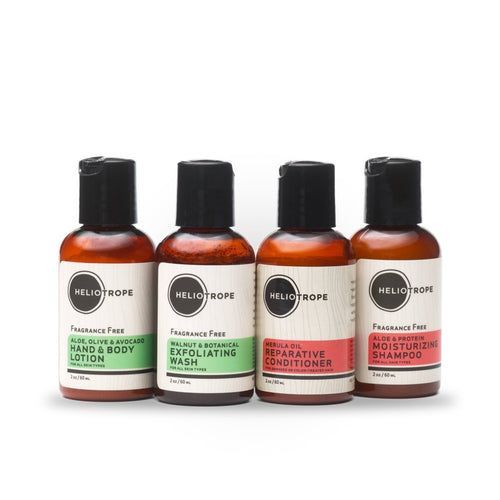 Body Care Travel Sampler with mini shampoo and lotion