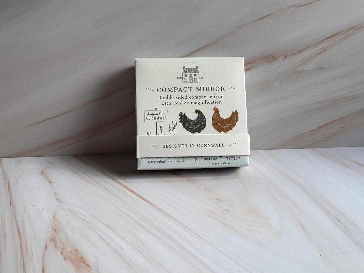 Bramble Farm Chicken Compact Mirror, travel size essentials